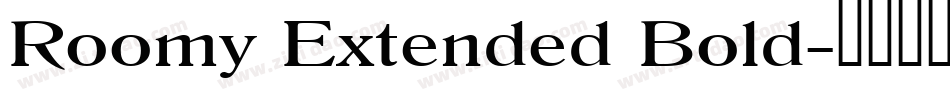 Roomy Extended Bold字体转换
